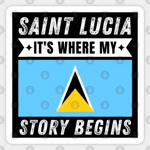 Saint Lucian Magnet by footballomatic